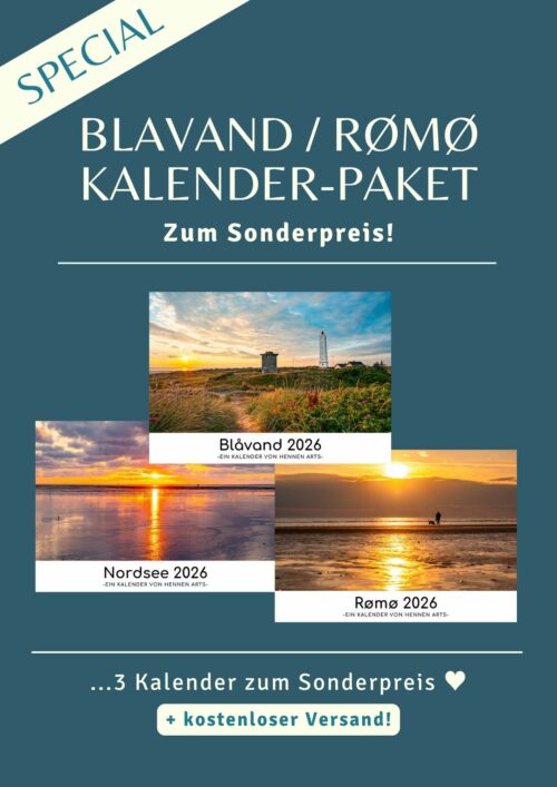 Blåvand Rømø Paket: 3 Kalender 2026 zum Sonderpreis
