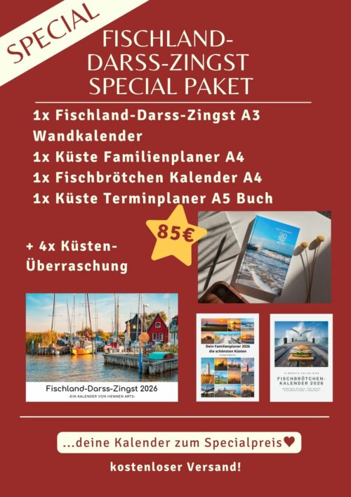 Fischland-Darß-Zingst Special Paket: deine Kalender 2026 zum Specialpreis