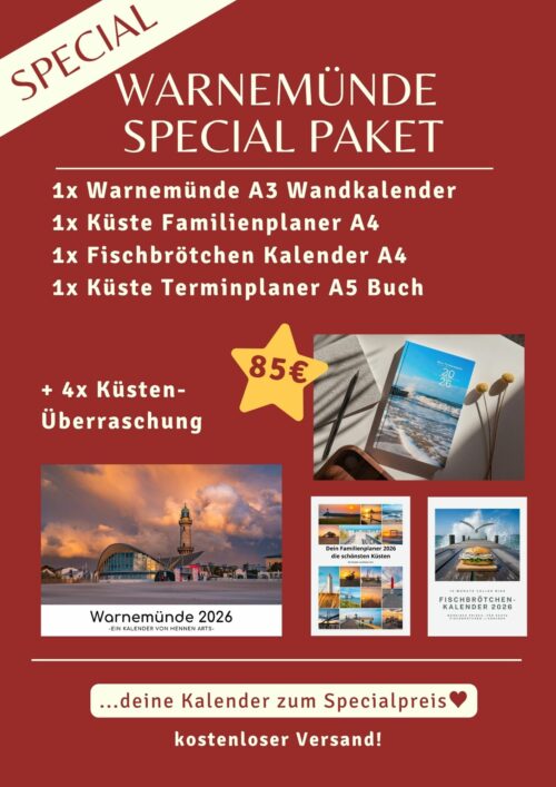 Warnemünde Special Paket: deine Kalender 2026 zum Specialpreis