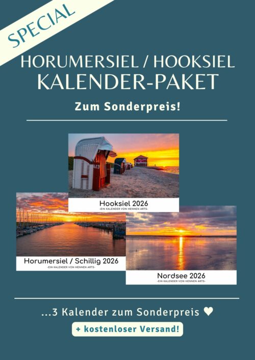 Horumersiel / Hooksiel Paket: 3 Kalender 2026 zum Sonderpreis