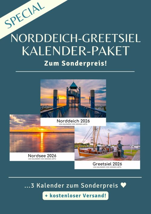 Norddeich / Greetsiel Paket: 3 Kalender 2026 zum Sonderpreis