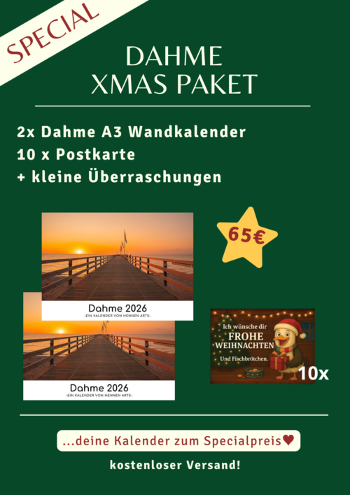 Dahme XMAS Paket: deine Kalender 2026 zum Specialpreis