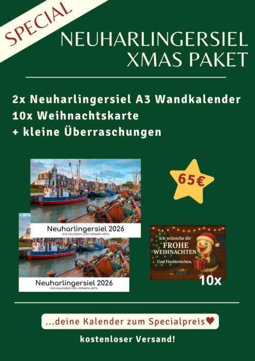 Neuharlingersiel XMAS Paket: deine Kalender 2026 zum Specialpreis