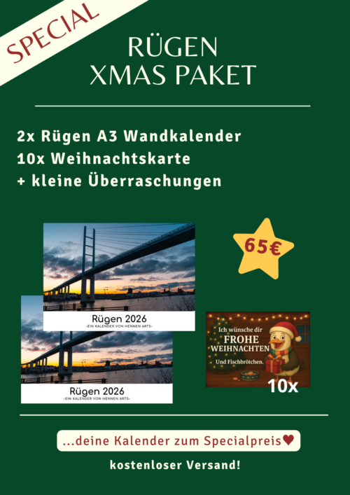 Rügen XMAS Paket: deine Kalender 2026 zum Specialpreis