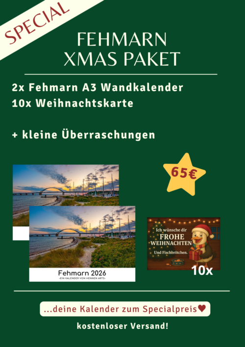 Fehmarn XMAS Paket: deine Kalender 2026 zum Specialpreis