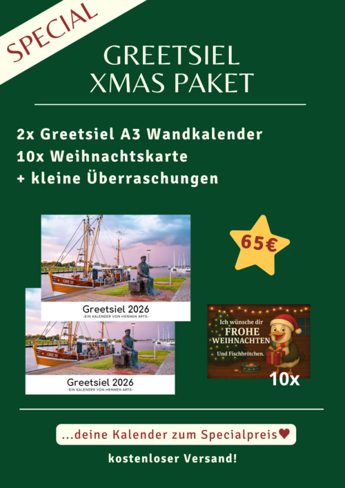 Greetsiel XMAS Paket: deine Kalender 2026 zum Specialpreis