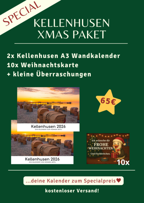 Kellenhusen XMAS Paket: deine Kalender 2026 zum Specialpreis