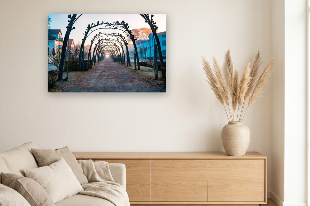 Leinwand Baabe 1 als 120 x 80 cm Leinwand im Wohnzimmer