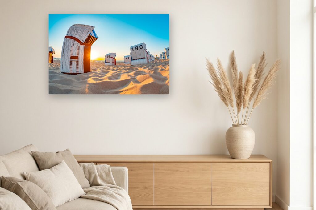 Leinwand Baabe 11 als 120 x 80 cm Leinwand im Wohnzimmer