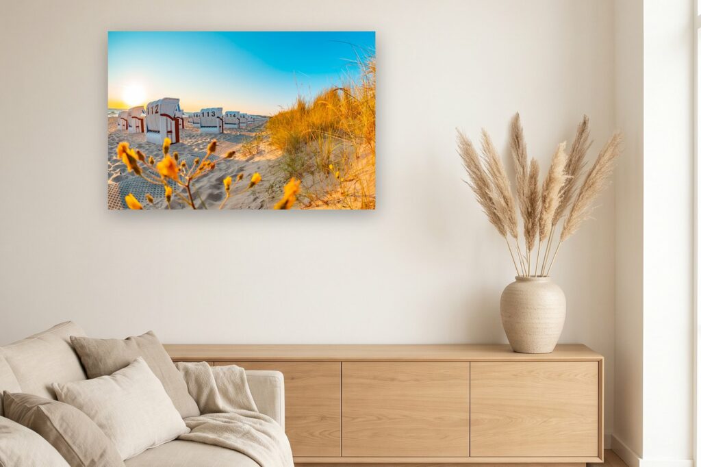 Leinwand Baabe 12 als 120 x 80 cm Leinwand im Wohnzimmer