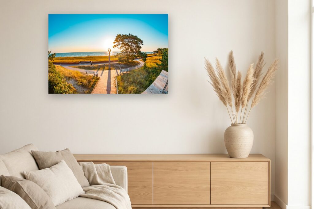 Leinwand Baabe 14 als 120 x 80 cm Leinwand im Wohnzimmer