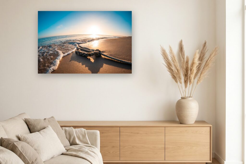 Leinwand Baabe 2 als 120 x 80 cm Leinwand im Wohnzimmer