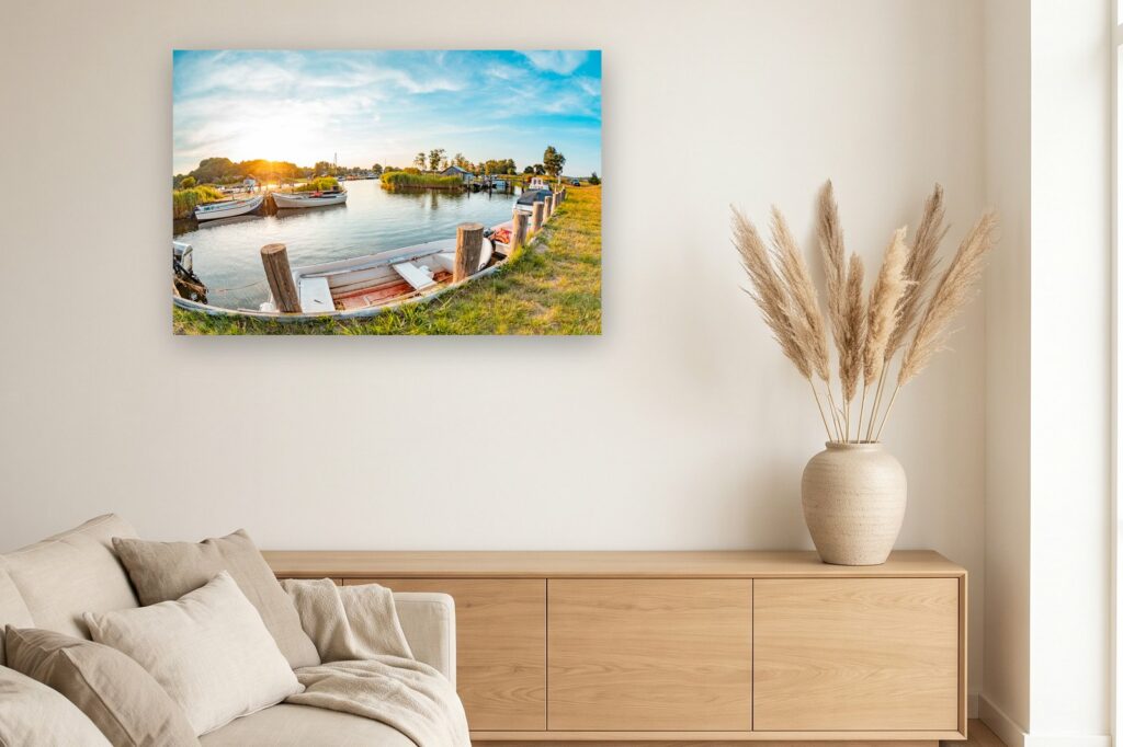 Leinwand Baabe 3 als 120 x 80 cm Leinwand im Wohnzimmer
