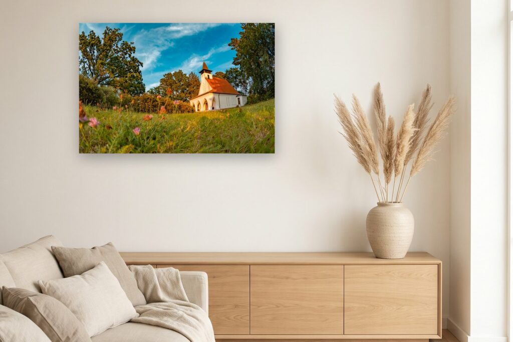 Leinwand Baabe 4 als 120 x 80 cm Leinwand im Wohnzimmer