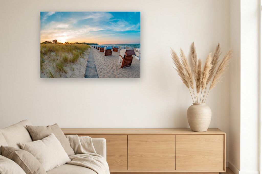 Leinwand Baabe 5 als 120 x 80 cm Leinwand im Wohnzimmer