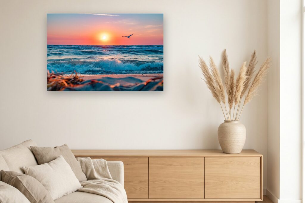 Leinwand Baabe 6 als 120 x 80 cm Leinwand im Wohnzimmer