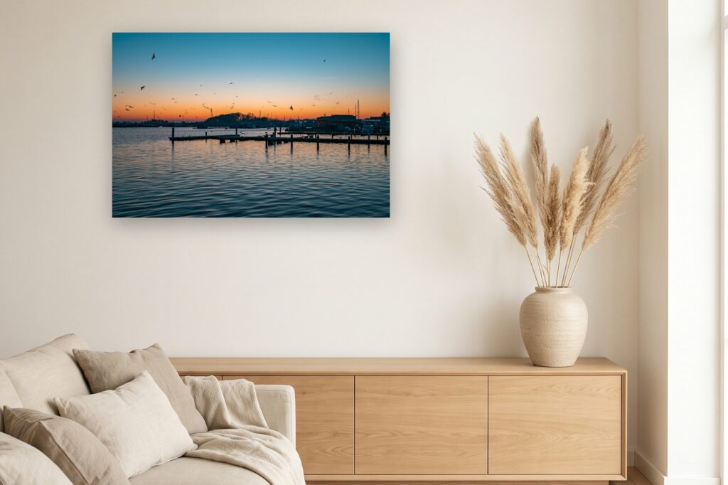 Leinwand Barth 1 als 120 x 80 cm Leinwand im Wohnzimmer