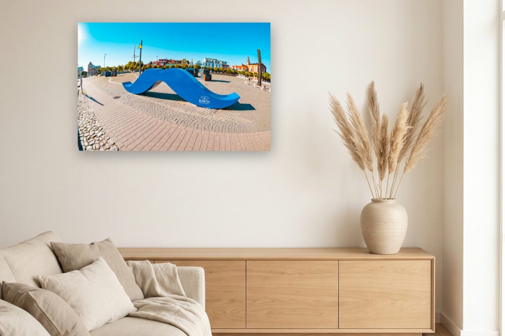 Leinwand Barth 11 als 120 x 80 cm Leinwand im Wohnzimmer