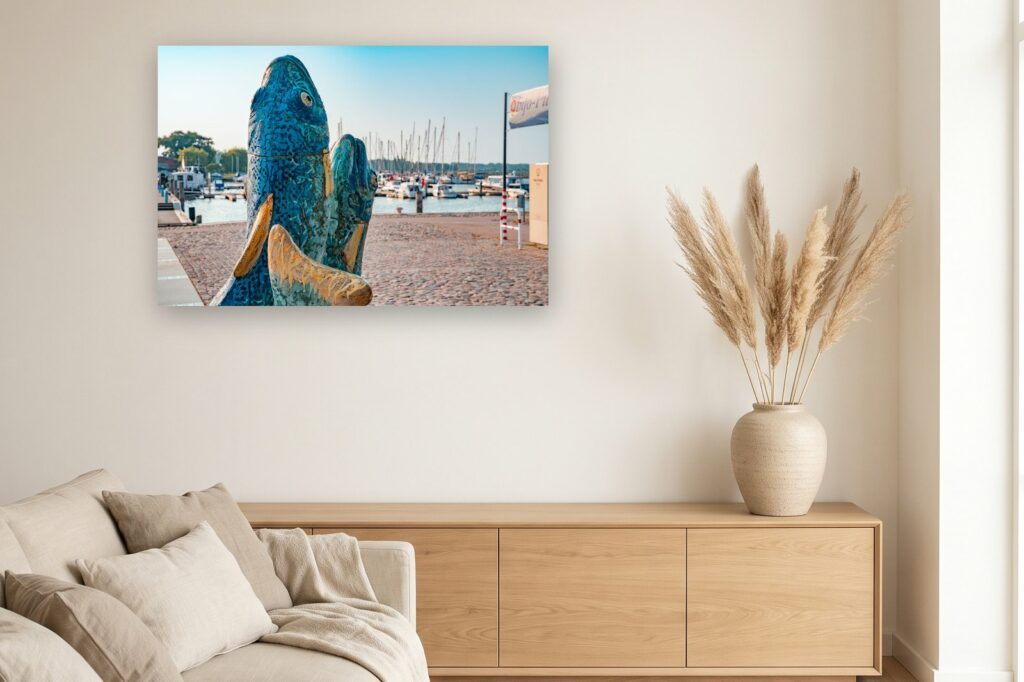 Leinwand Barth 13 als 120 x 80 cm Leinwand im Wohnzimmer