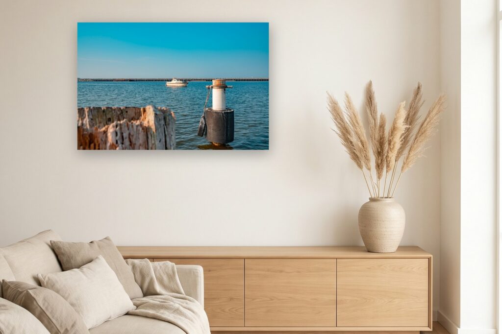 Leinwand Barth 14 als 120 x 80 cm Leinwand im Wohnzimmer