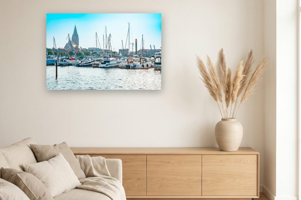 Leinwand Barth 15 als 120 x 80 cm Leinwand im Wohnzimmer