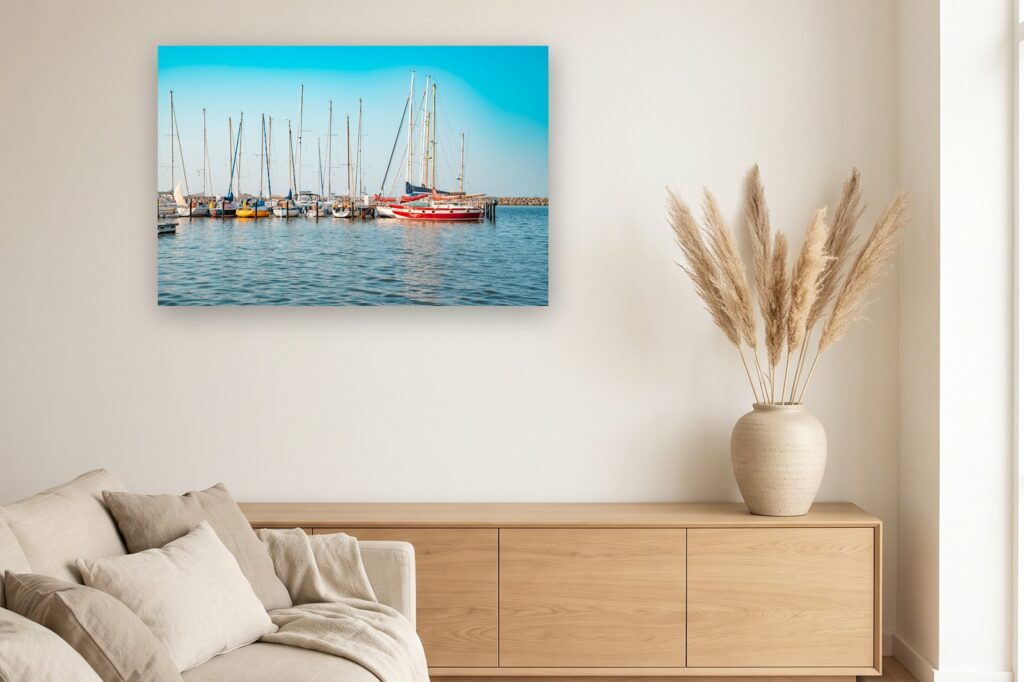 Leinwand Barth 16 als 120 x 80 cm Leinwand im Wohnzimmer