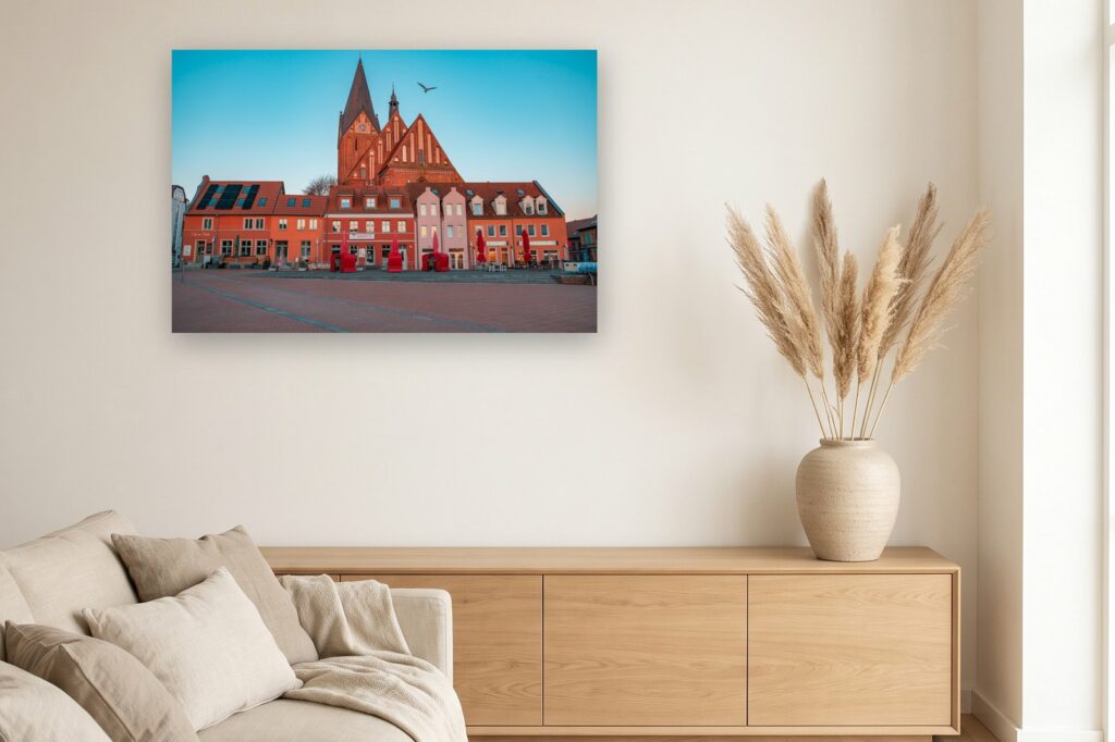Leinwand Barth 3 als 120 x 80 cm Leinwand im Wohnzimmer