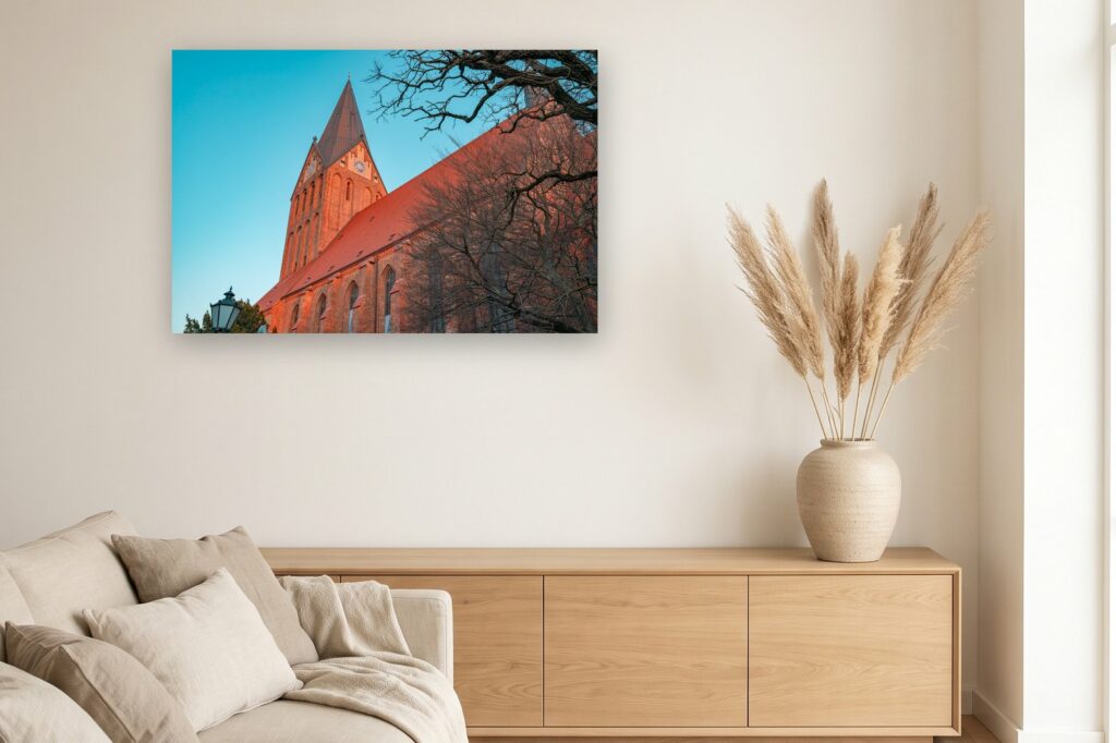 Leinwand Barth 4 als 120 x 80 cm Leinwand im Wohnzimmer