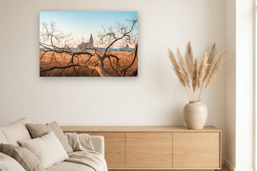 Leinwand Barth 7 als 120 x 80 cm Leinwand im Wohnzimmer