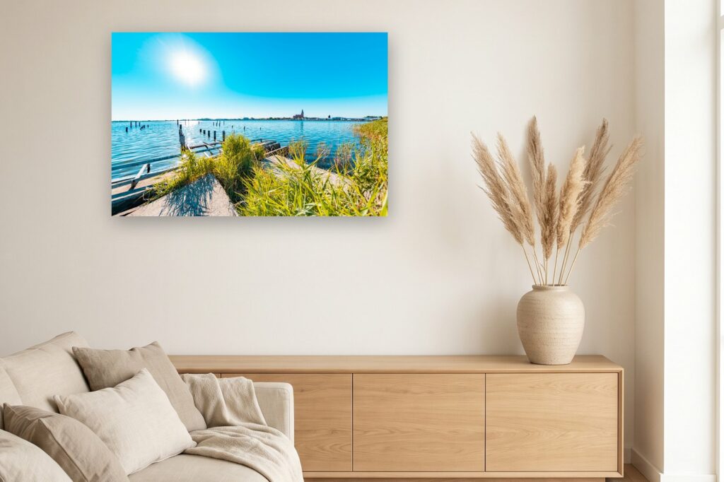 Leinwand Barth 9 als 120 x 80 cm Leinwand im Wohnzimmer