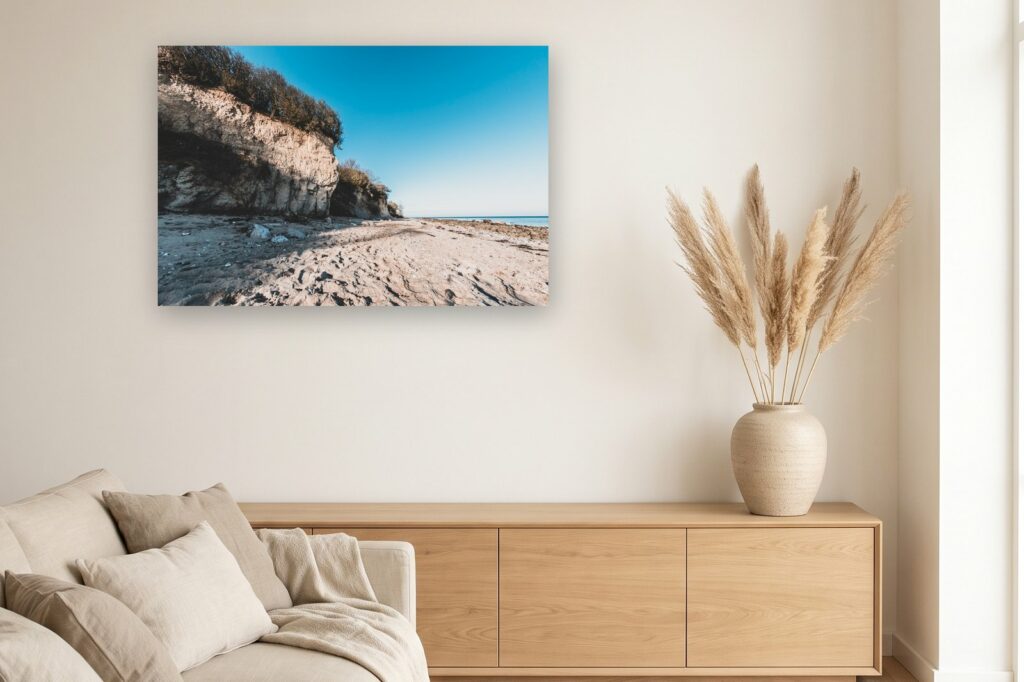 Leinwand Boltenhagen 11 als 120 x 80 cm Leinwand im Wohnzimmer