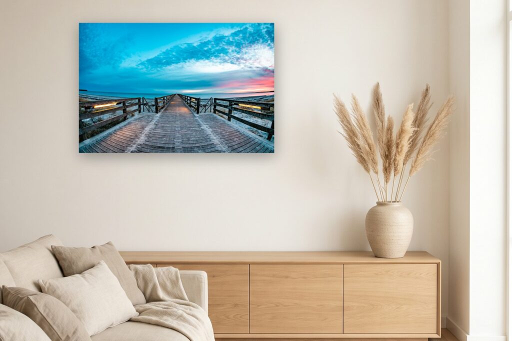Leinwand Boltenhagen 13 als 120 x 80 cm Leinwand im Wohnzimmer