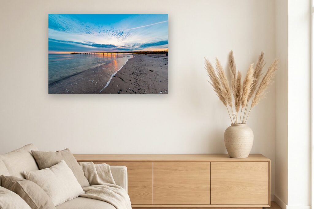 Leinwand Boltenhagen 14 als 120 x 80 cm Leinwand im Wohnzimmer