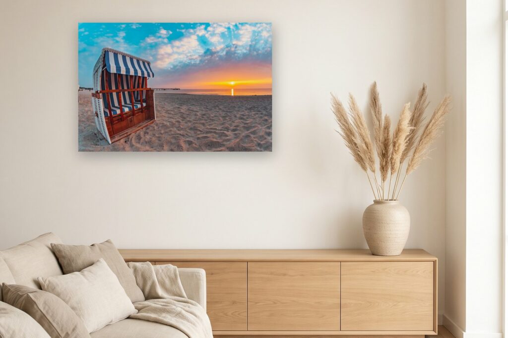 Leinwand Boltenhagen 18 als 120 x 80 cm Leinwand im Wohnzimmer