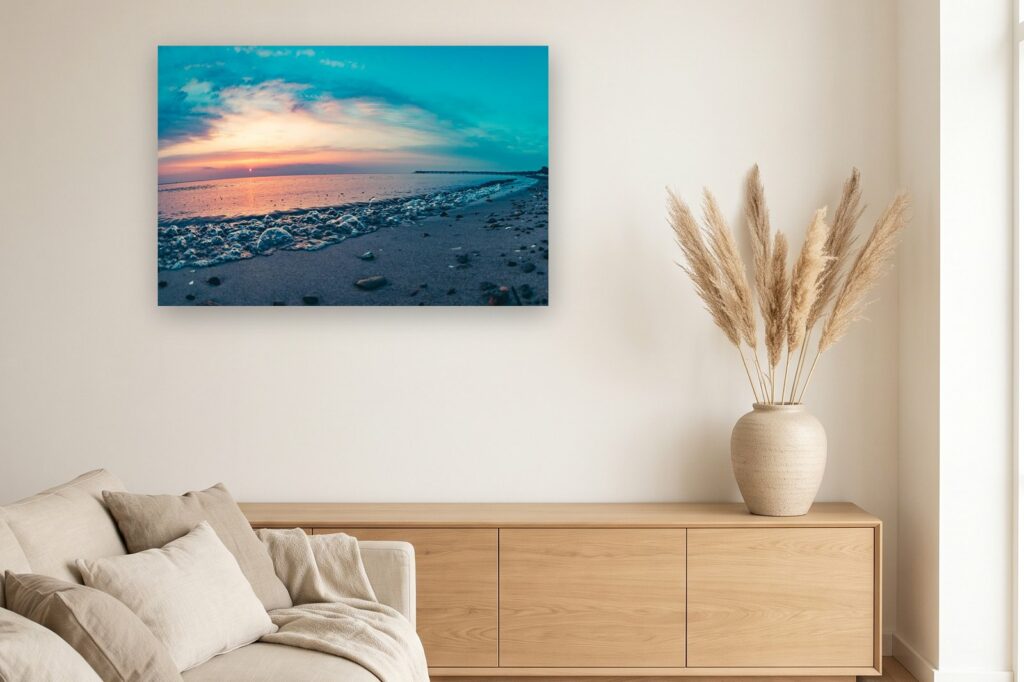 Leinwand Boltenhagen 19 als 120 x 80 cm Leinwand im Wohnzimmer