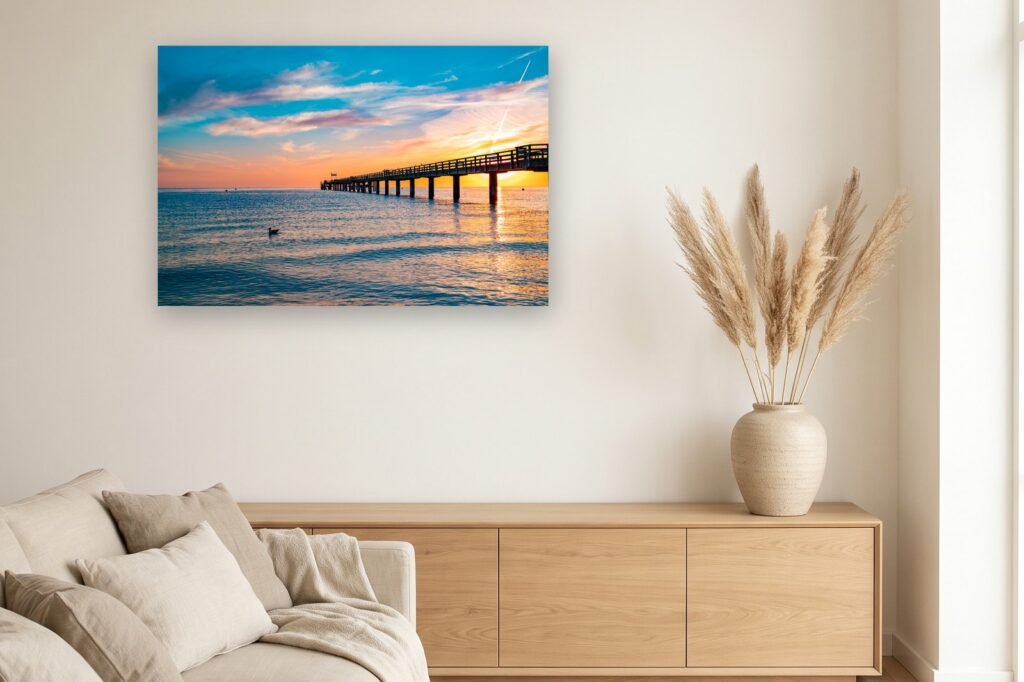 Leinwand Boltenhagen 2 als 120 x 80 cm Leinwand im Wohnzimmer