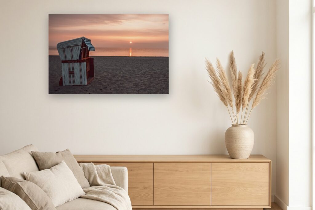 Leinwand Boltenhagen 20 als 120 x 80 cm Leinwand im Wohnzimmer