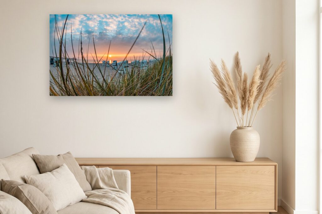 Leinwand Boltenhagen 22 als 120 x 80 cm Leinwand im Wohnzimmer