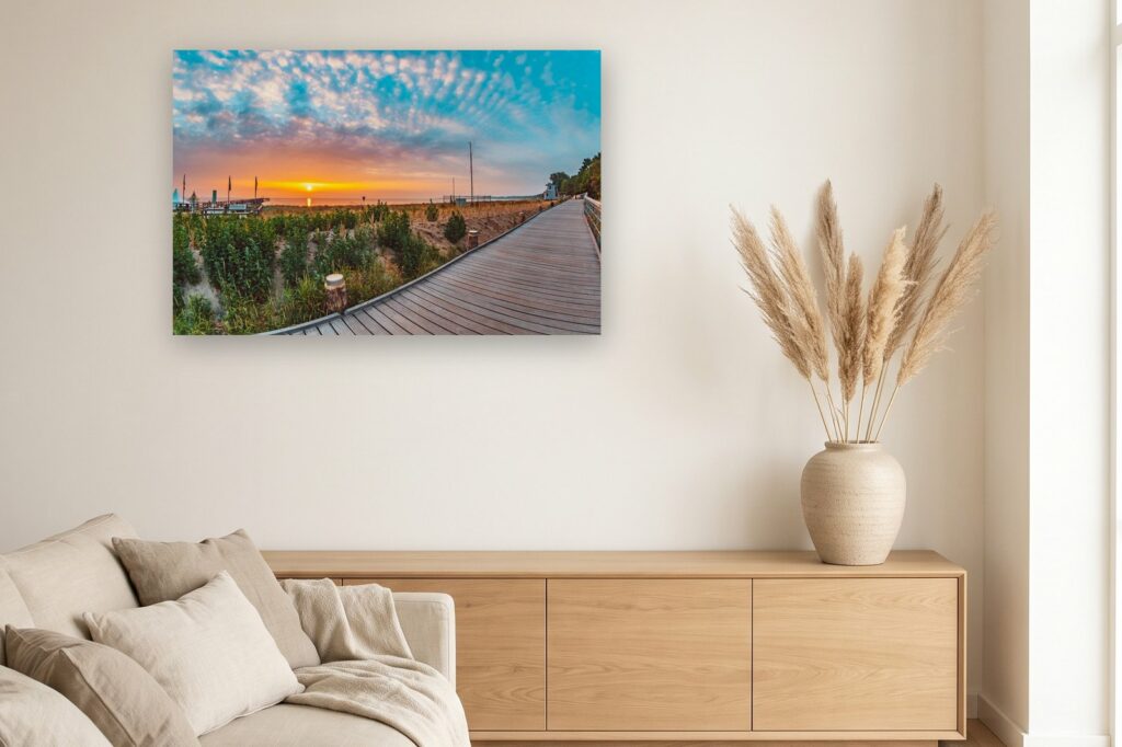 Leinwand Boltenhagen 23 als 120 x 80 cm Leinwand im Wohnzimmer