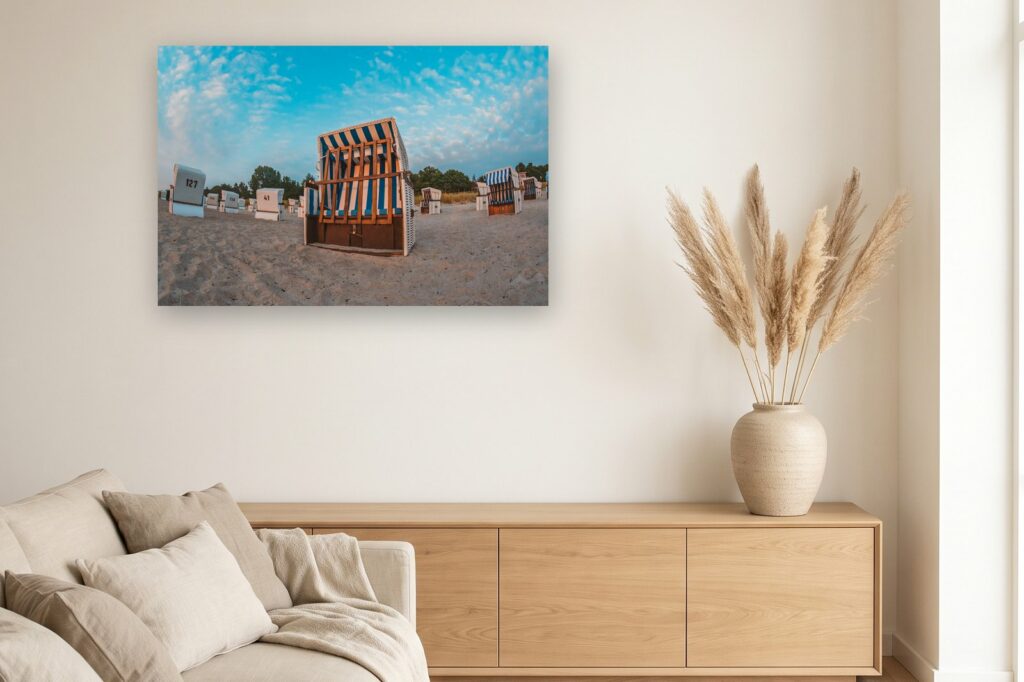 Leinwand Boltenhagen 24 als 120 x 80 cm Leinwand im Wohnzimmer