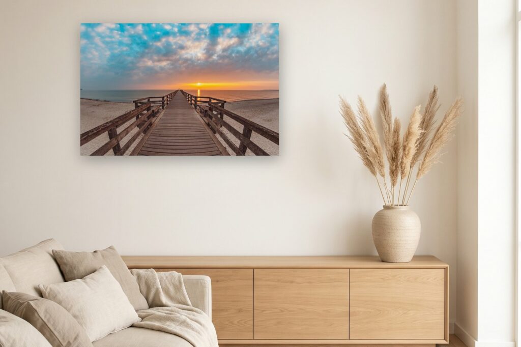 Leinwand Boltenhagen 26 als 120 x 80 cm Leinwand im Wohnzimmer