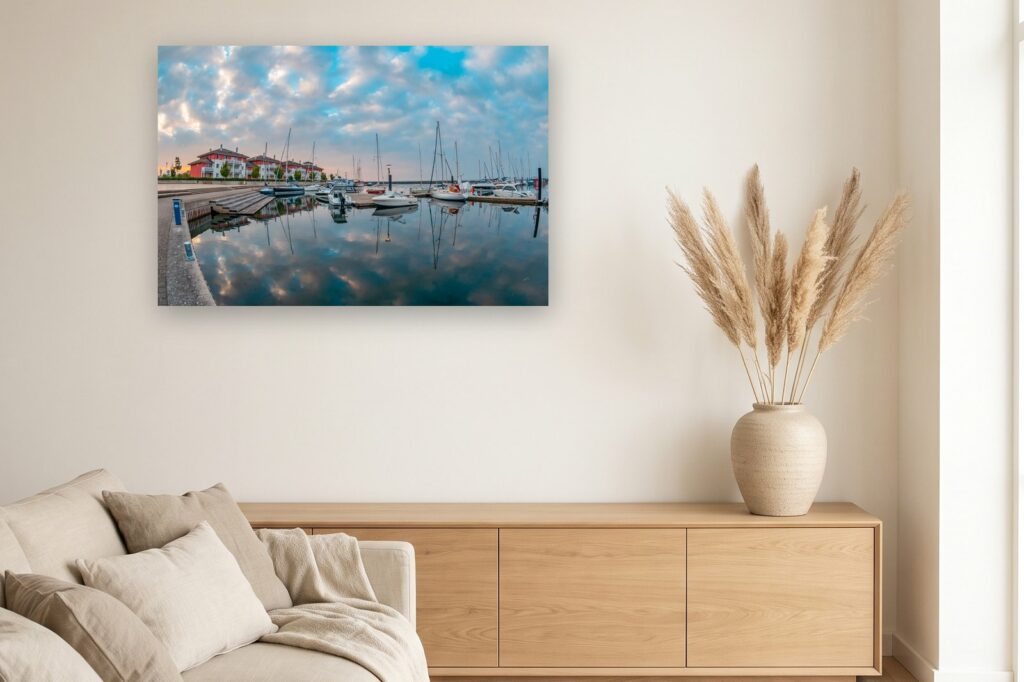 Leinwand Boltenhagen 27 als 120 x 80 cm Leinwand im Wohnzimmer