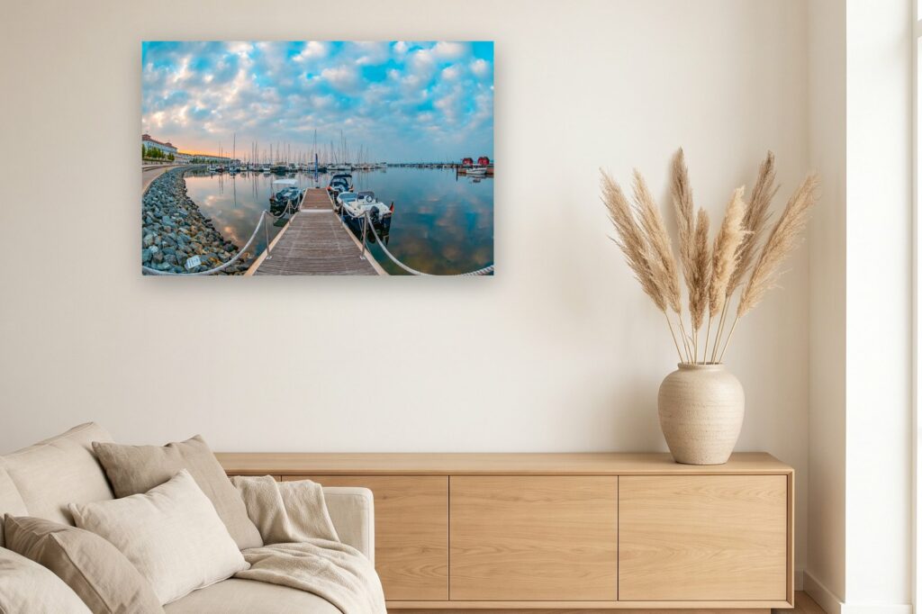 Leinwand Boltenhagen 28 als 120 x 80 cm Leinwand im Wohnzimmer