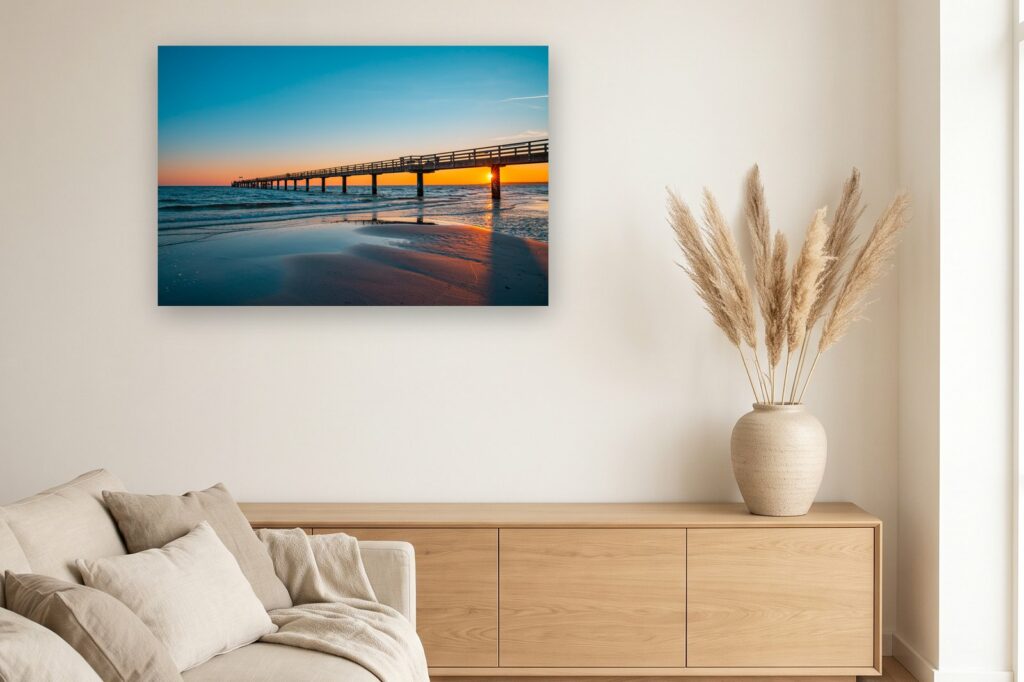 Leinwand Boltenhagen 29 als 120 x 80 cm Leinwand im Wohnzimmer