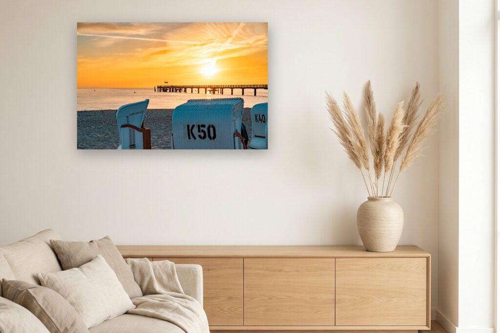 Leinwand Boltenhagen 3 als 120 x 80 cm Leinwand im Wohnzimmer
