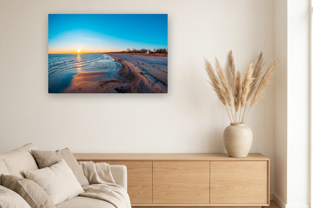 Leinwand Boltenhagen 31 als 120 x 80 cm Leinwand im Wohnzimmer