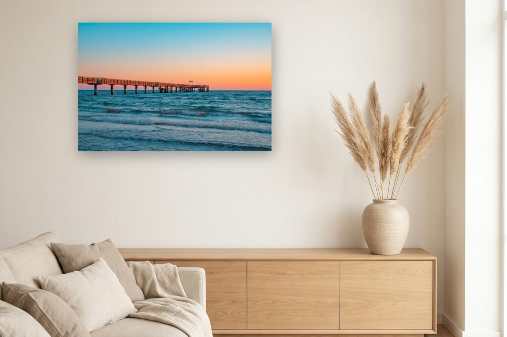 Leinwand Boltenhagen 32 als 120 x 80 cm Leinwand im Wohnzimmer