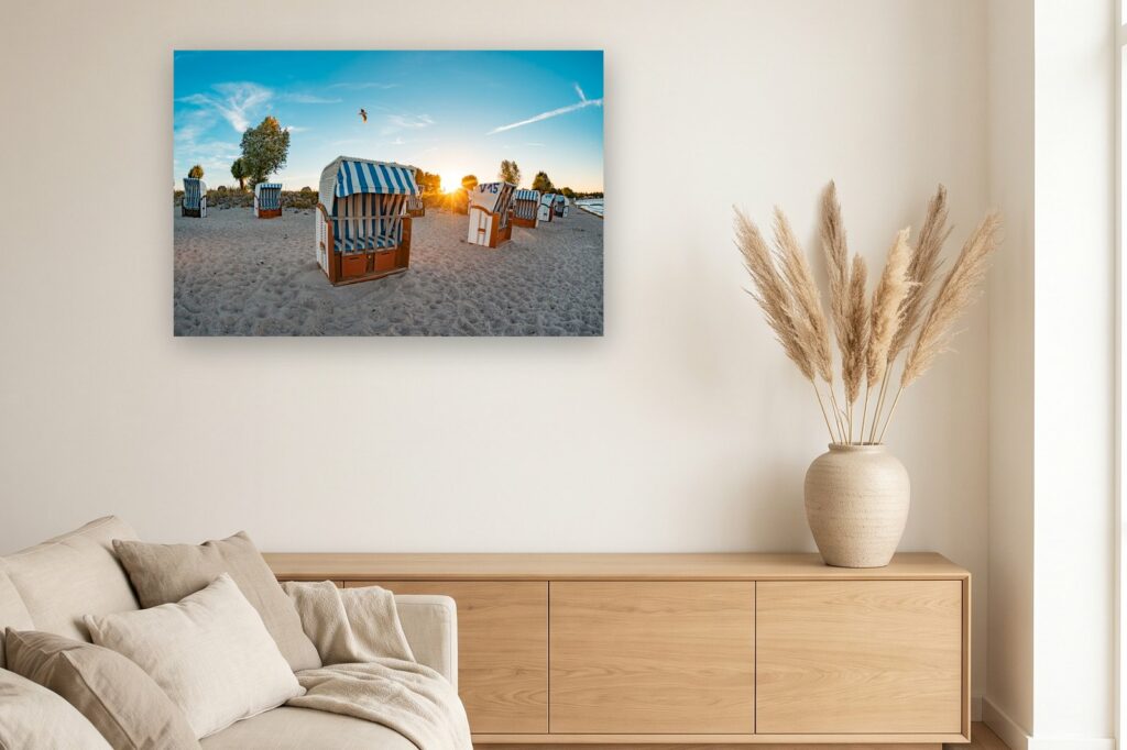 Leinwand Boltenhagen 8 als 120 x 80 cm Leinwand im Wohnzimmer
