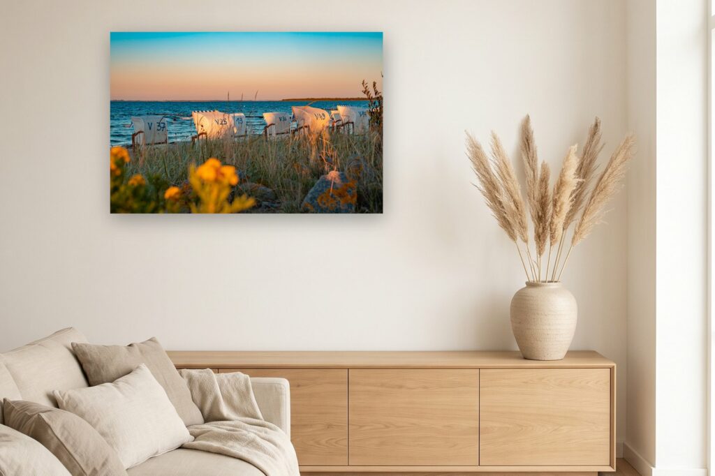 Leinwand Boltenhagen 9 als 120 x 80 cm Leinwand im Wohnzimmer