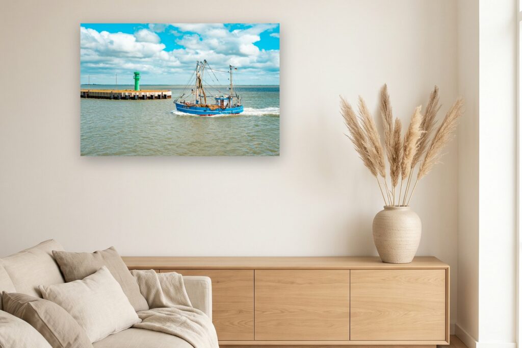 Leinwand Büsum 5 als 120 x 80 cm Leinwand im Wohnzimmer